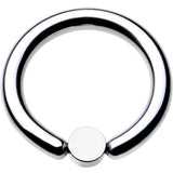 10G 1/2 Aqua Faux Opal 4mm Disc BCR Captive Ring