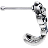 Clear CZ Gem Art Deco Fashion Faux Hoop Nose Bone