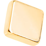 5/16 Gold IP Rhombus Internally Threaded Daith Cartilage Tragus