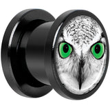 Black White Owl Black Anodized Screw Fit Plug Set 00G