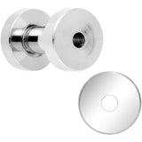 8G Stainless Steel Screw Fit Tunnel Plug Set