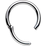 14G 3/8 Solid G23 Implant Grade Titanium Hinged Segment Ring