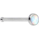 20G White Faux Opal Nose Bone Heart Closure Ring Pack Set of 3