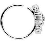 20G 5/16 Clear CZ Gem Fashion Fusion Seamless Circular Ring