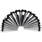 9 Piece Ear Stretching Kit in Stainless Steel Set of 2