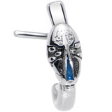 20G Carry Me Always Cross Faux Hoop L Shaped Nose Ring