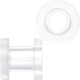 2G Clear Acrylic Screw Fit Plug Set