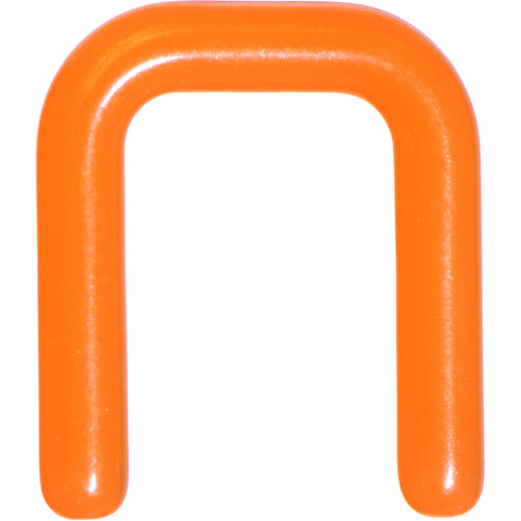12G 1/2 Orange Flexible Bioplast Square Septum Retainer