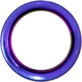 2G Blue Anodized Titanium Steel Screw Fit Tunnel Plug Set