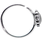 20G 3/8 Purple Gem Seamless Circular Ring