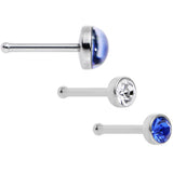 20G Licensed NFL Indianapolis Colts Logo Nose Bone 3 Pack Set