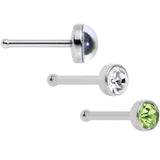 20G Licensed NFL New York Jets Logo Nose Bone 3 Pack Set