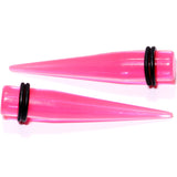 9 Piece Pink Acrylic Ear Stretching Kit Set of 2