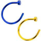 20G 5/16 Pack Set of 5 Assorted Stainless Steel Nose Hoop Rings