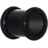 0G Flexible Black Silicone Double Flare Tunnel Plug Set
