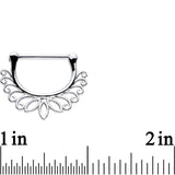 14G 9/16 Leaves of the Lotus Flower Nipple Clicker Set