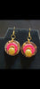 Pink Safari Breast Cancer  Awareness  earrings