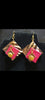 Pink Safari Breast Cancer  Awareness  earrings